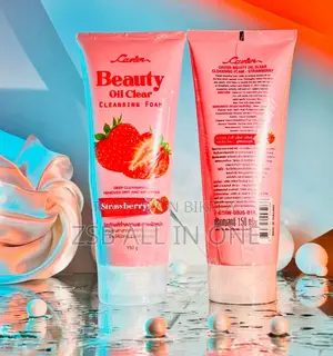 Cavier Beauty Oil Clear Cleansing Foam in Strawberry Scent.