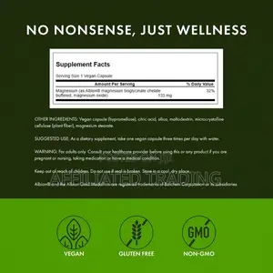 Swanson Albion Chelated Magnesium Glycinate- 90 Capsules - Made in Usa