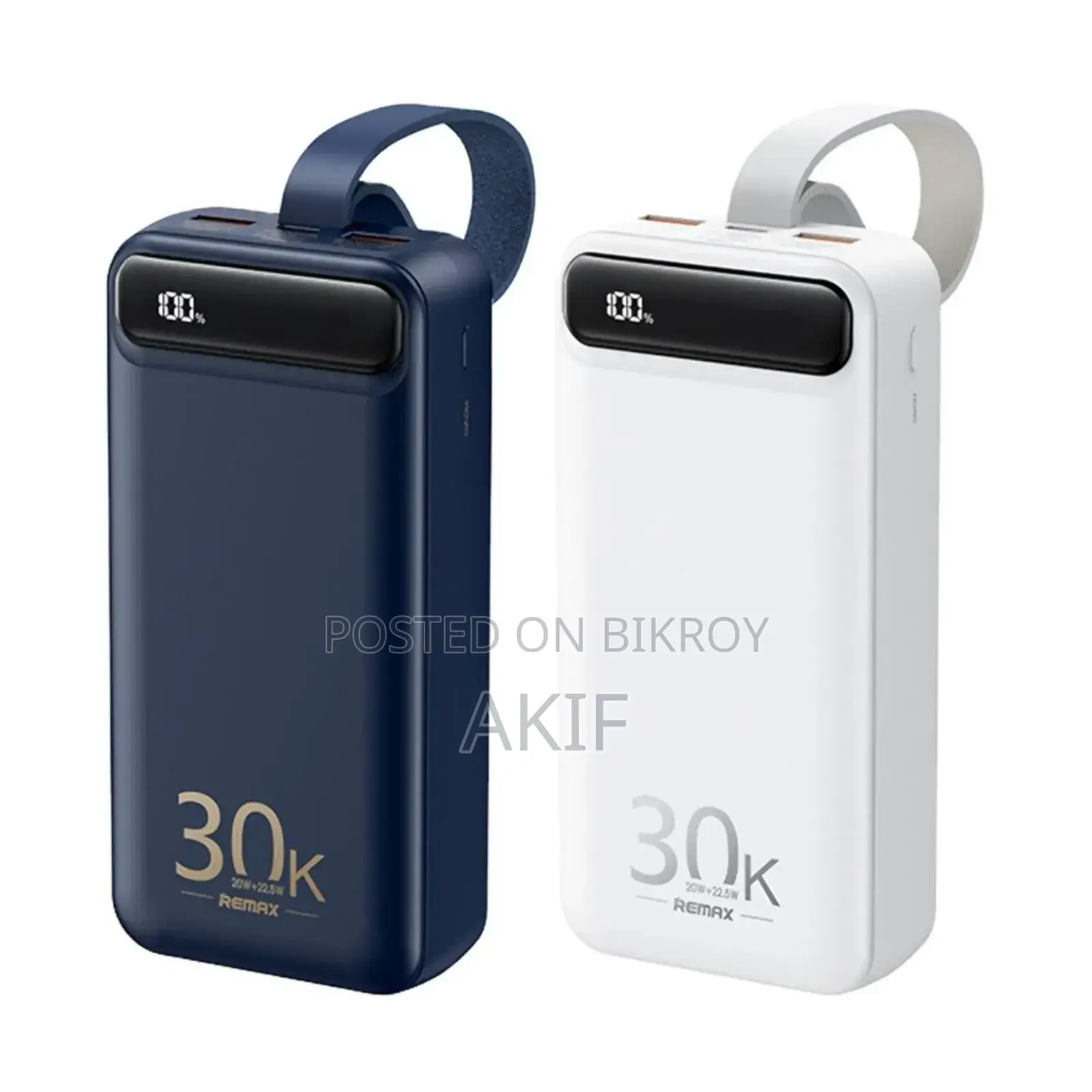 30000mah Portable Smart Multi-Compatible Fast Charging Power Bank