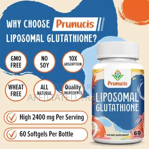 Prunucis Liposomal Glutathione 2400 Mg - 60 Softgels - Made in USA