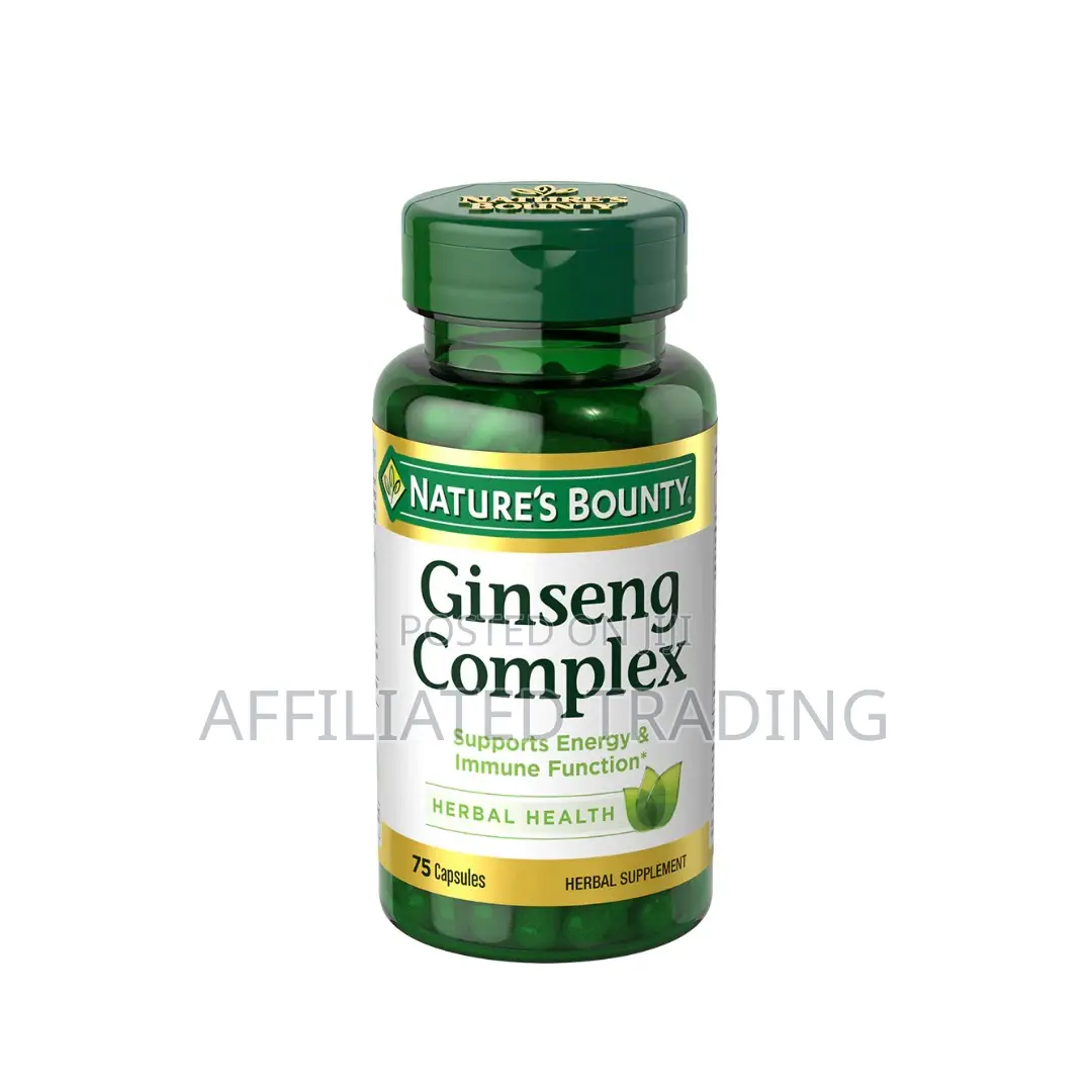 Nature’S Bounty Ginseng Complex 75 Capsules Made In Usa