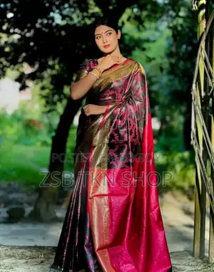 Benaroshi Katan Saree With Blouse Piece