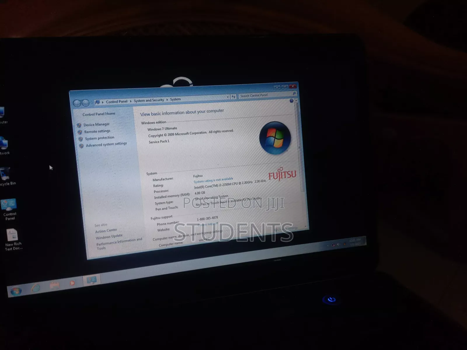 Laptop Fujitsu Lifebook LH532 4GB Intel Core I3 SSD 512GB