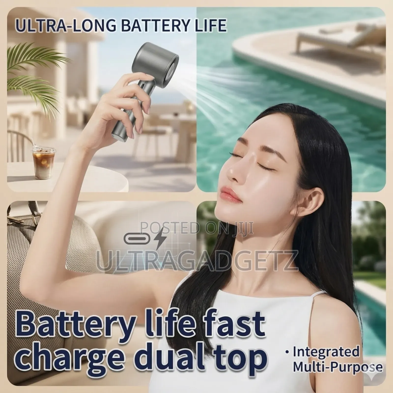 M11 Handheld Fan Portable Bladeless Mini Fan Rechargeable