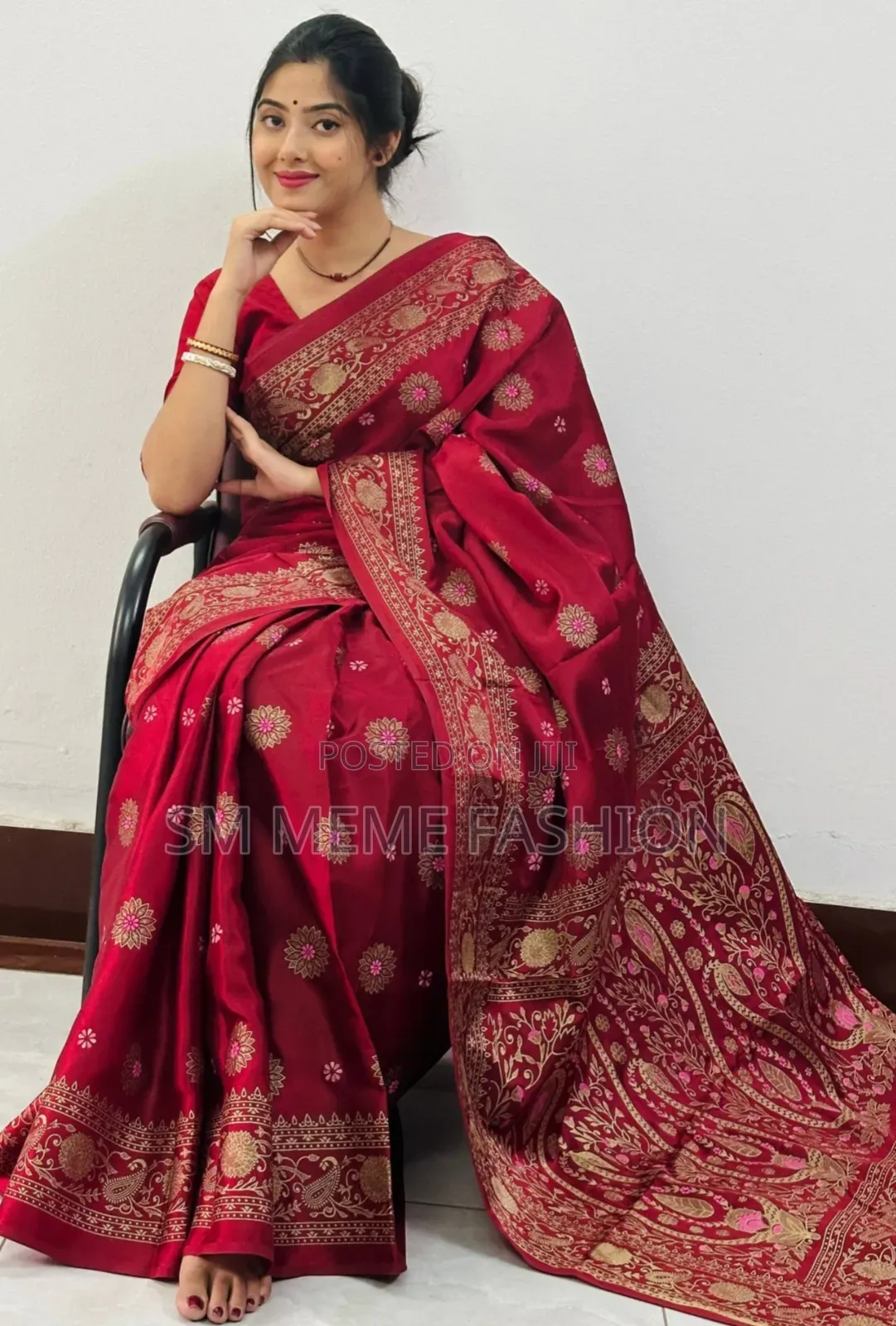 Japani Silk Skin Print Sharee With Blouse Piece