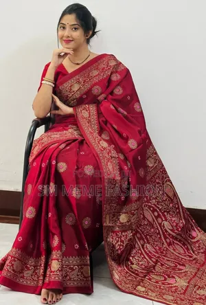 Japani Silk Skin Print Sharee With Blouse Piece