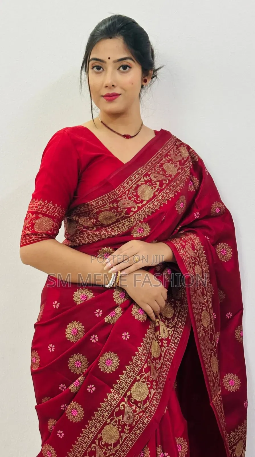 Japani Silk Skin Print Sharee With Blouse Piece