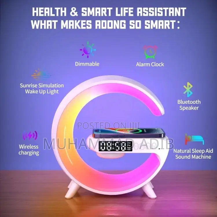 G63 RGB Light Bluetooth Speaker & Wireless Charger