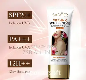 Sadoer Vitamin C Whitening Tone-Up Body Cream Spf20 Sunscreen 100g