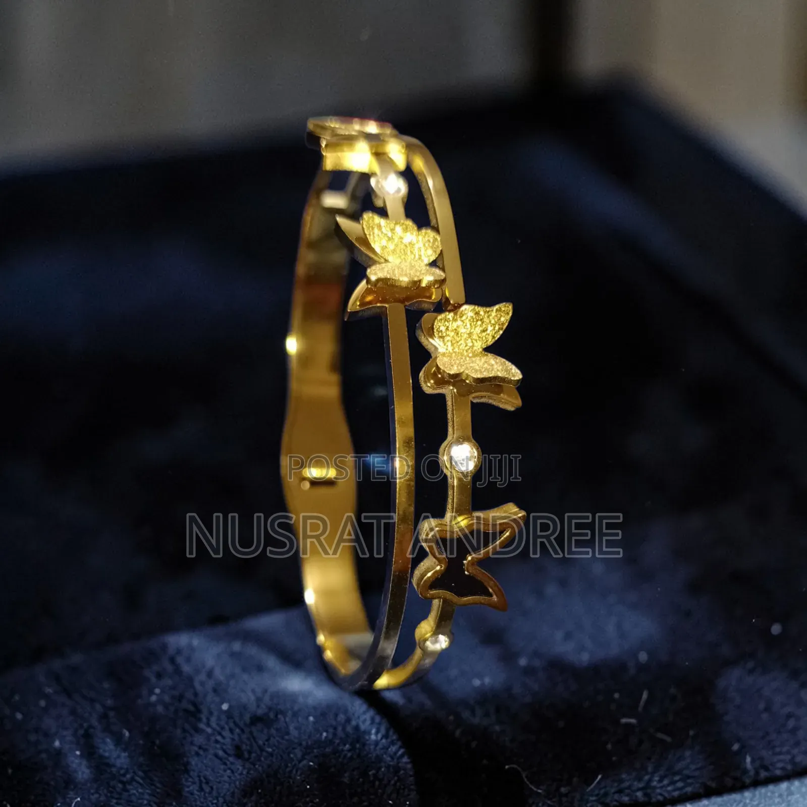 Premium Gold-Plated Designer Bangle Bracelet
