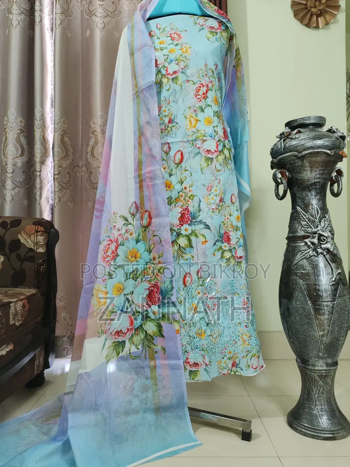 Premium Embroidered Cotton Dress