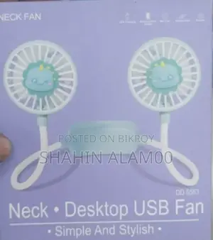 Portable Neck and Desktop USB Fan (DD 5583)