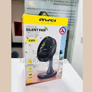 Awei F29 কমপ্যাক্ট রিচার্জেবল ডেস্কটপ সাইলেন্ট ফ্যান কোড : ৯১৮১