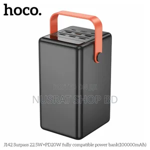Hoco J142 22.5w+Pd20w Fast Charging 1,00,000mah Power House
Code :9415