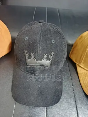 Black Leather Cap by Mahfuz