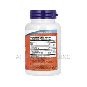 Now Omega-3 Fish Oil - 1000mg - 100 Capsules - Made in Usa