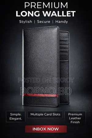 Premium Leather Long Wallet