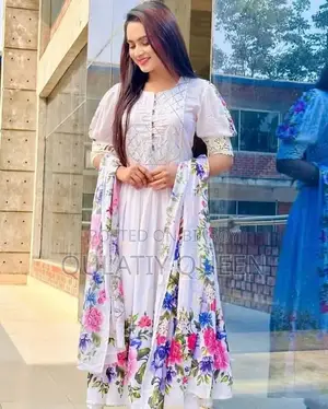 Premium Quality Slub Cotton Readymade Gown Three-Piece Collection