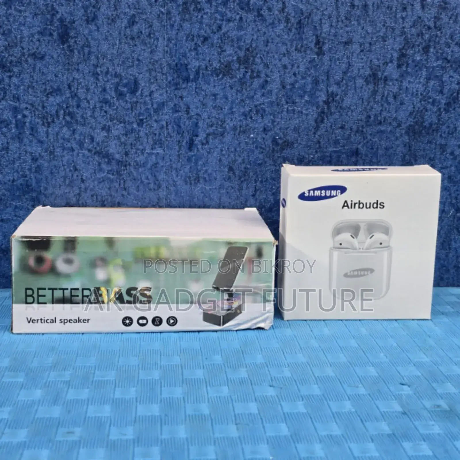 Better Bass Vertical Speaker + Samsung Airbuds