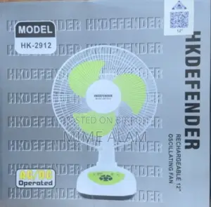 Hk Defender 12 Inch Rechargeable Fan Hk - 2912