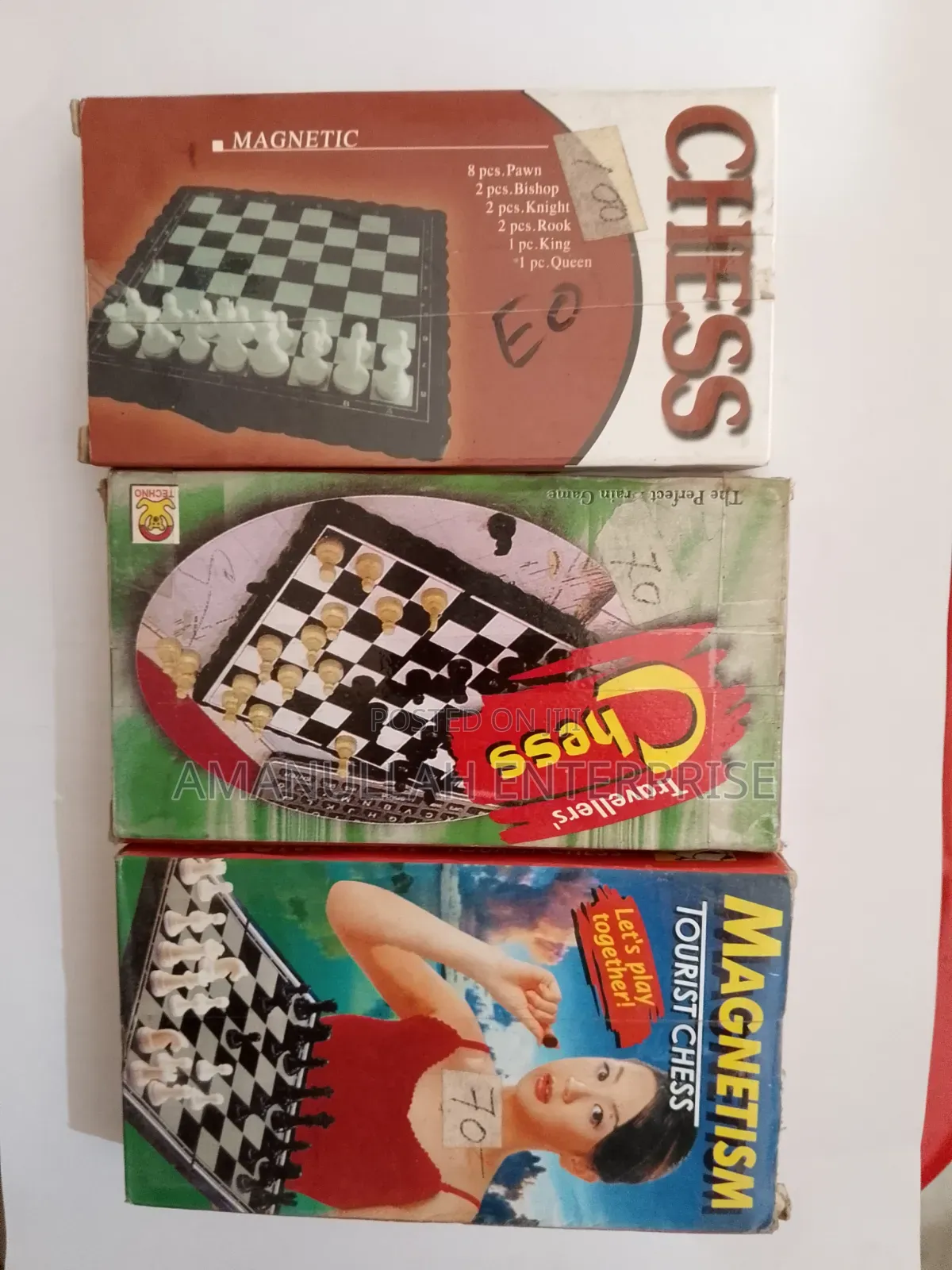 ম্যাগনেটিক পকেট চেস সেট মিনি ট্রাভেল বোর্ড গেম