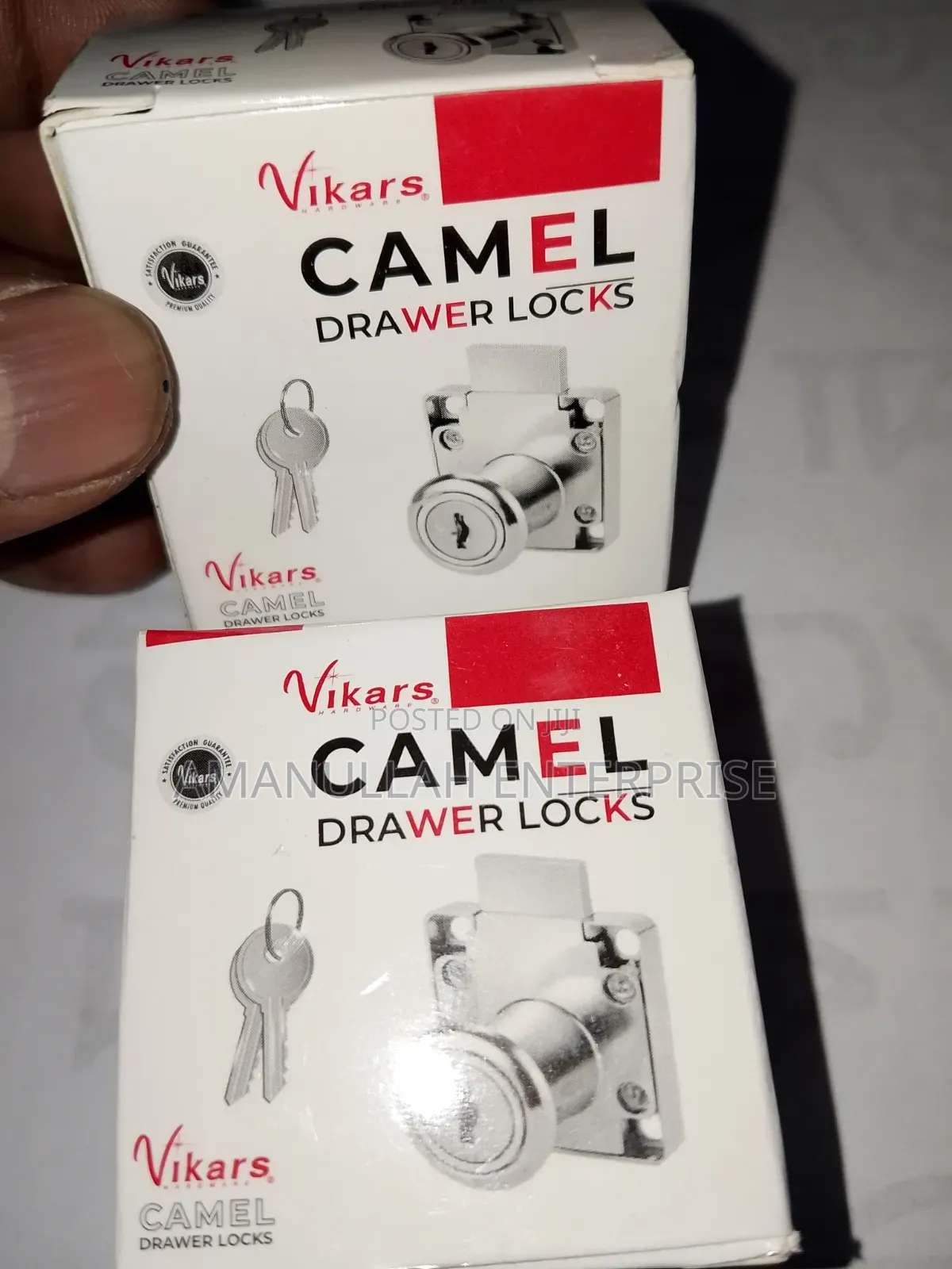 Camel Drawer Lock With Key Secure Cabinet Lock for Home/Office (3 Pcs)
