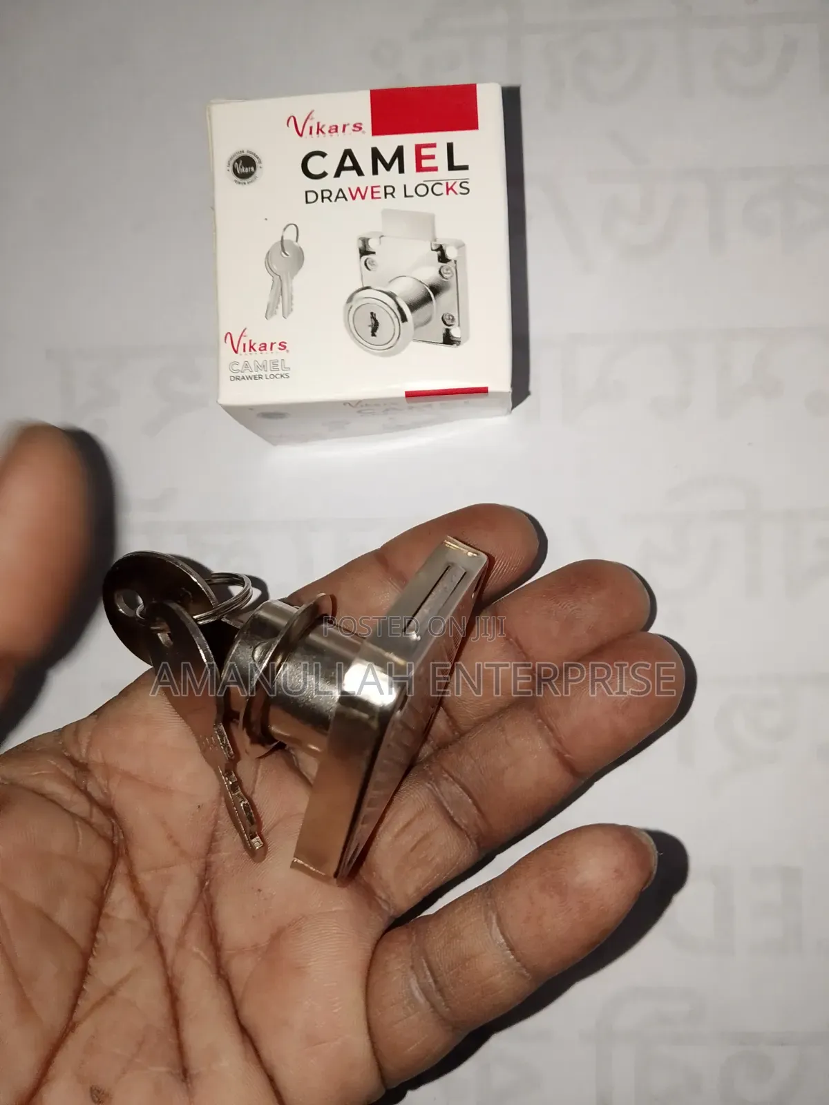 Camel Drawer Lock With Key Secure Cabinet Lock for Home/Office (3 Pcs)