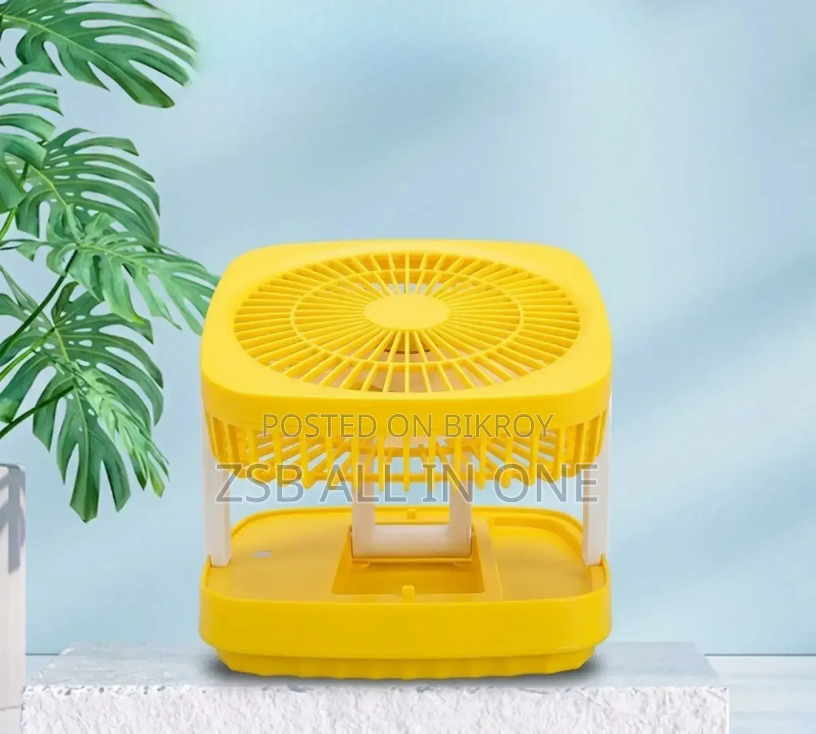 Rechargeable Folding Desk Fan With Led Light Jk - F666 Model
