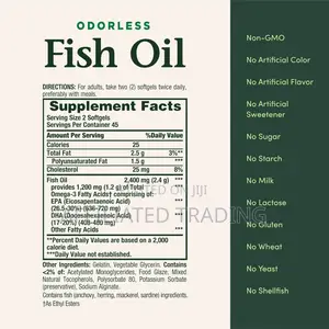 Nature’S Bounty Fish Oil 2400 Mg 90 Coated Softgels - Made in Usa