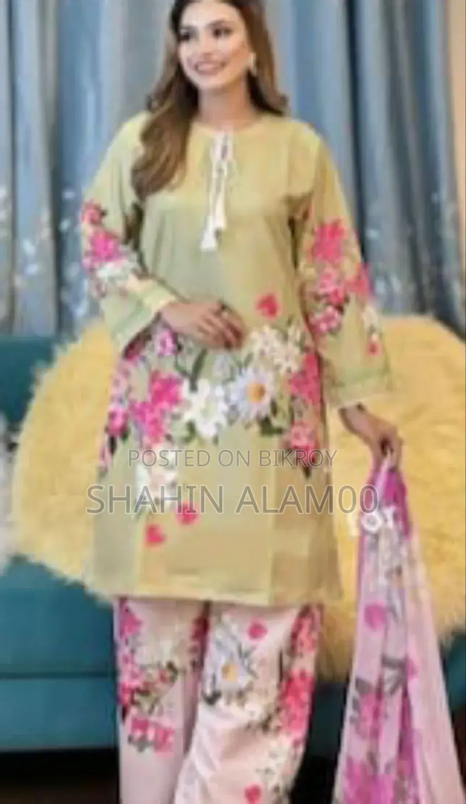 Pakistani Skin Print Three-Piece