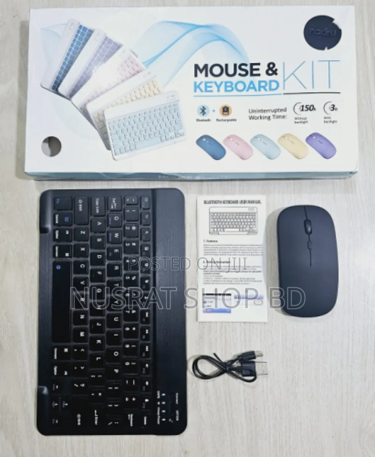 Wireless Mouse Keyboard Combo Kit (Slim Stylish Design)
Code 13144