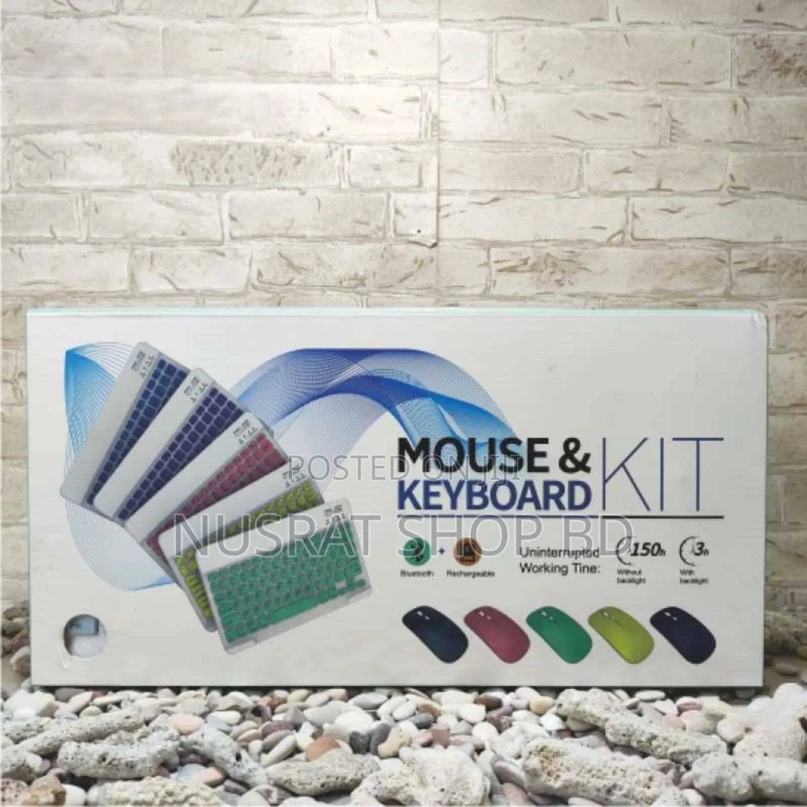 Wireless Mouse Keyboard Combo Kit (Slim Stylish Design)
Code 13144