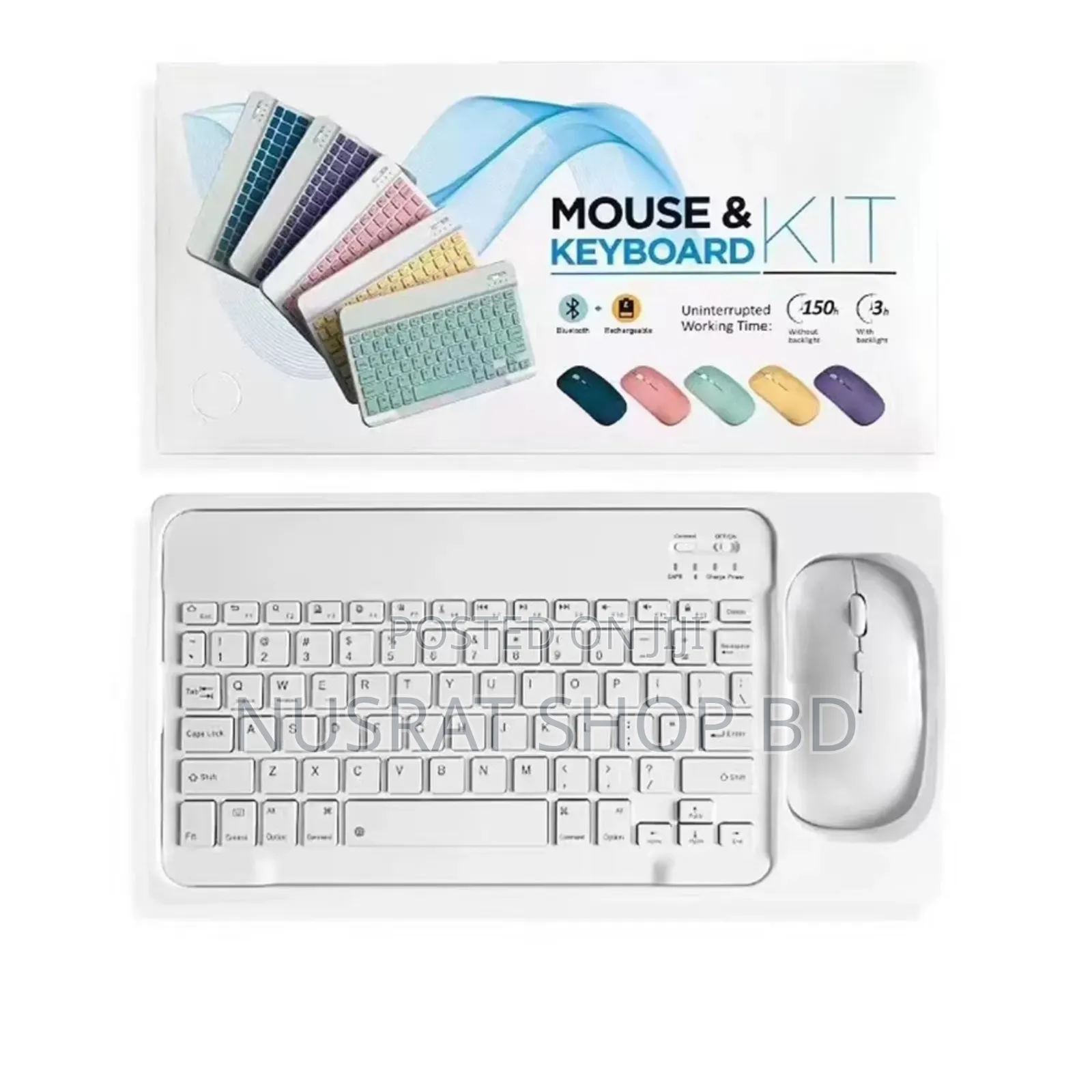 Wireless Mouse Keyboard Combo Kit (Slim Stylish Design)
Code 13144