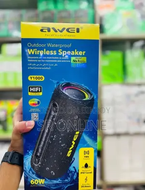 Awei Y1000 60w আউটডোর ওয়াটারপ্রুফ ওয়্যারলেস স্পিকার