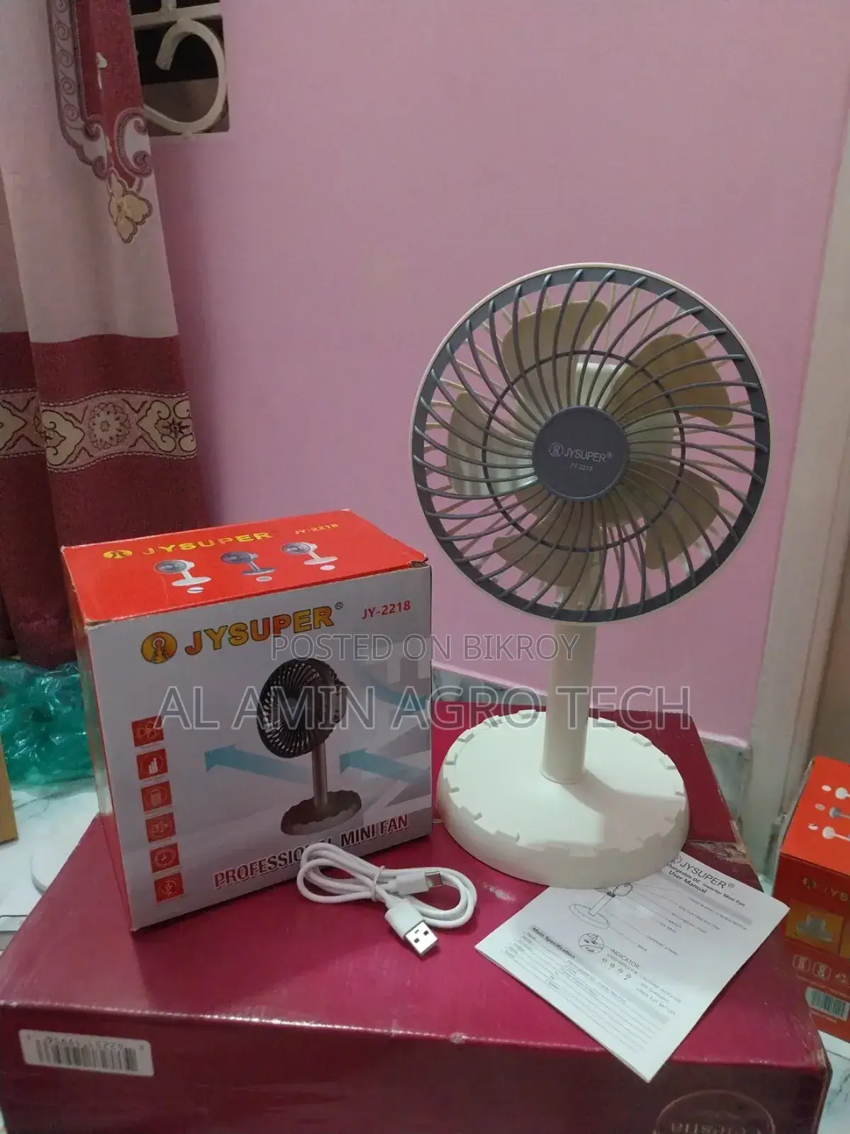 রিচার্জেবল ডেস্কটপ মিনি ফ্যান Jysuper Jy-2218