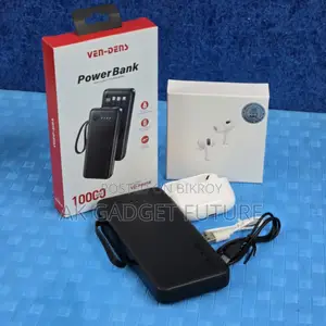 Ven-Dens 10,000mAh Power Bank Air Buds Combo