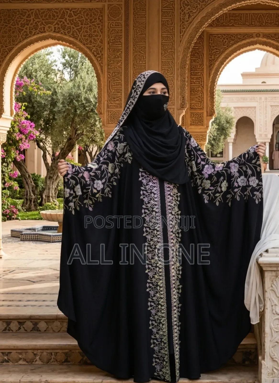 Rose Kaftan Burqa Set New Update