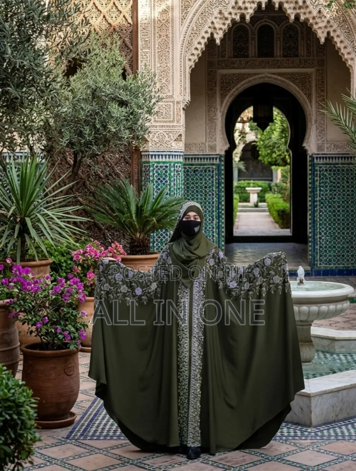 Rose Kaftan Burqa Set New Update