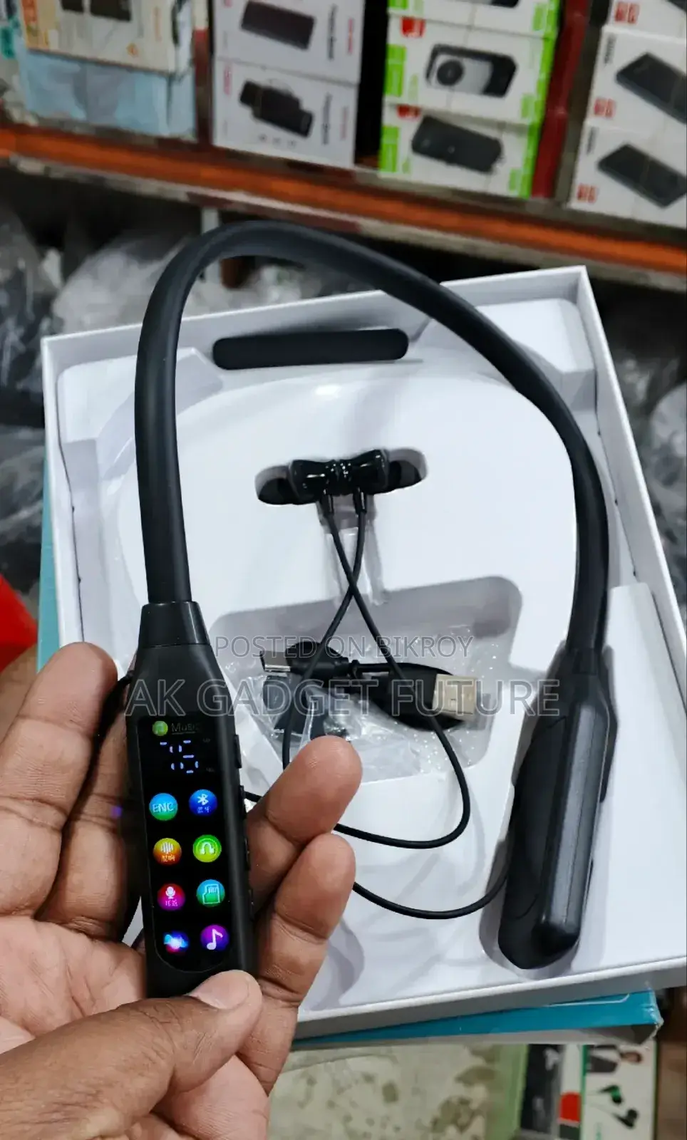 IQ+ Metal Neckband Wireless Earphone