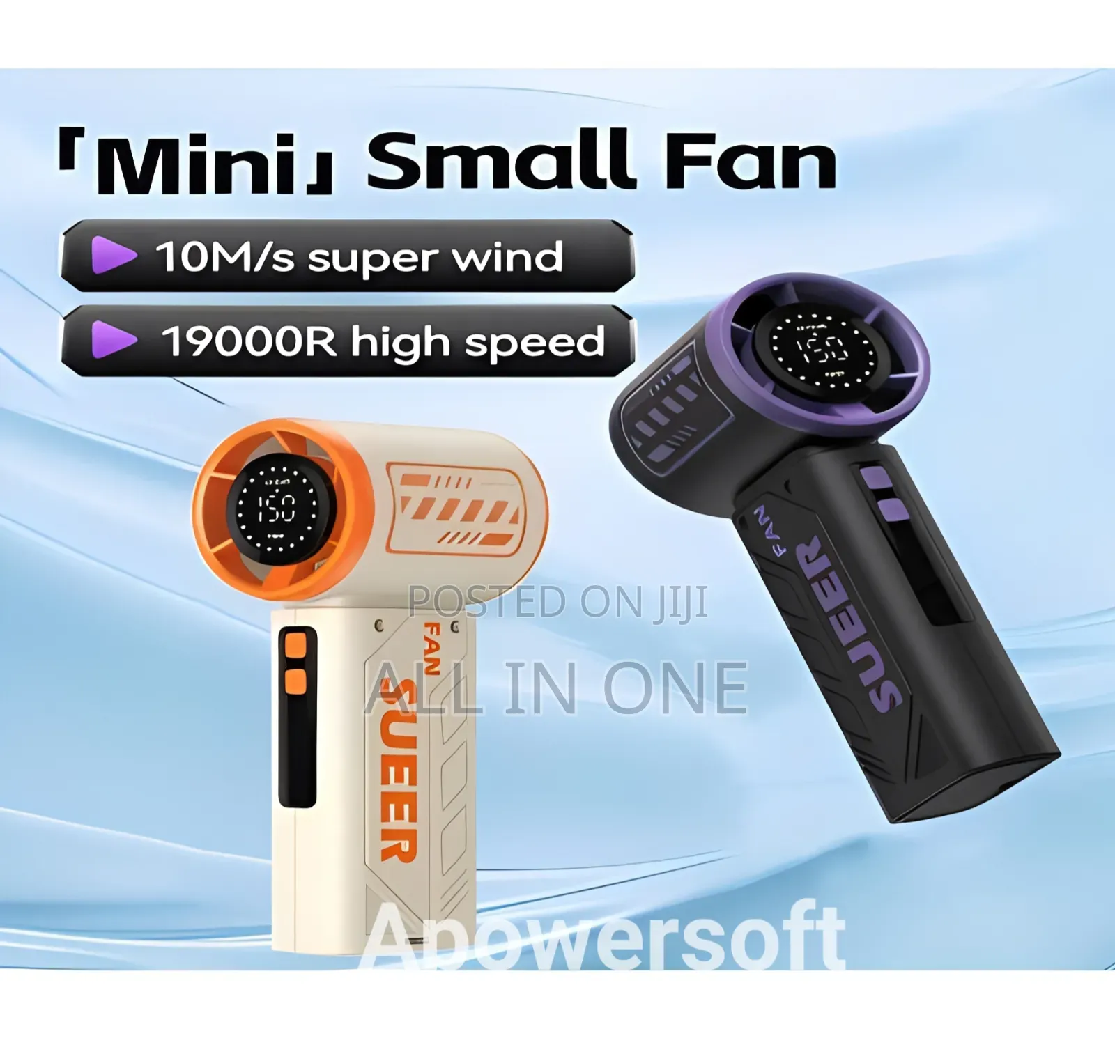 [S-17] Portable High-Speed Handheld Turbo Mini Fan New Update