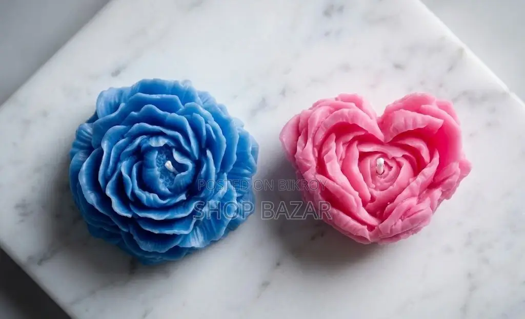 Premium Flower-Shaped Candle – Elegant Decor Item