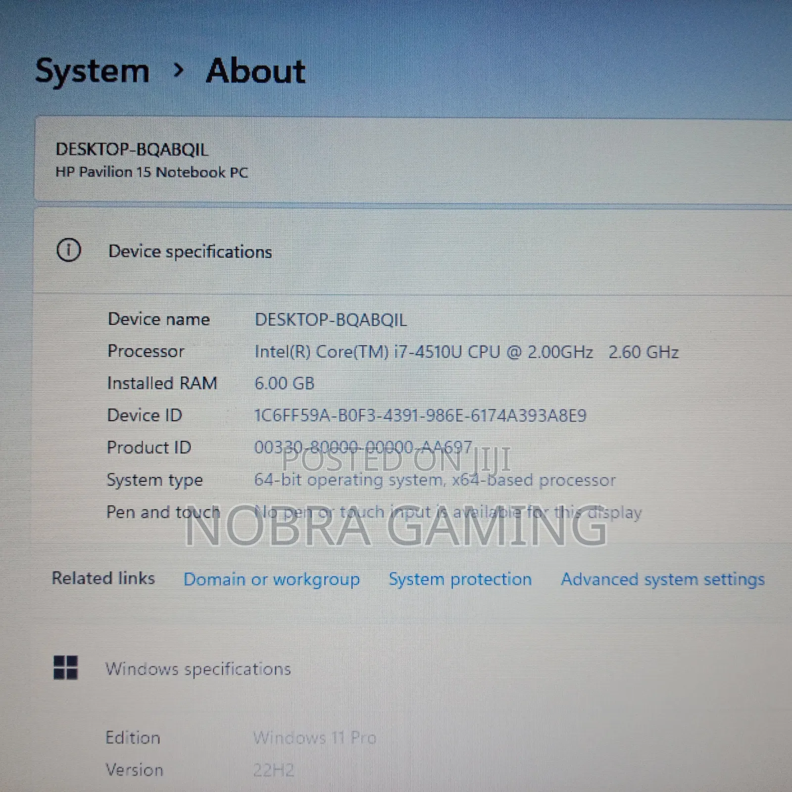 Laptop HP 650 G6 6GB Intel Core I7 HDD+SSD 750GB
