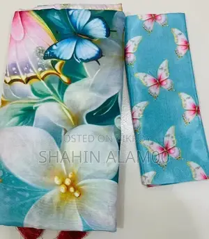 প্রজাপতি প্রিন্টের শাড়ি