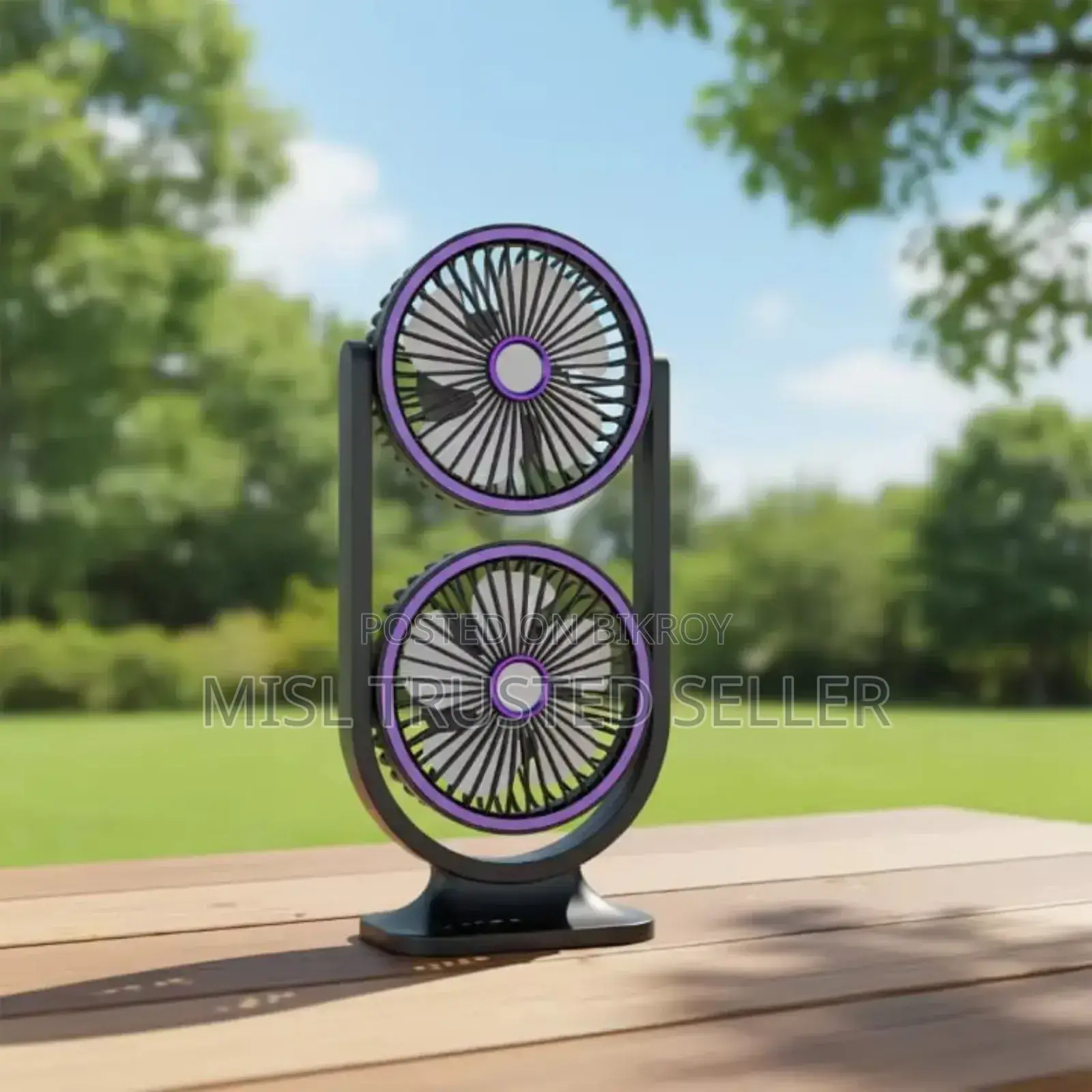 গরমে ঘুমাইতে পারতেছ না? Double Head Portable Fan Fs-29 | Battery Fan