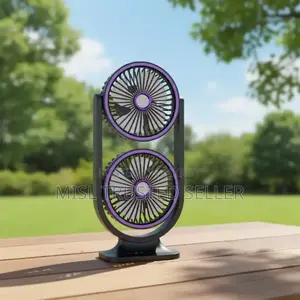 গরমে ঘুমাইতে পারতেছ না? Double Head Portable Fan Fs-29 | Battery Fan