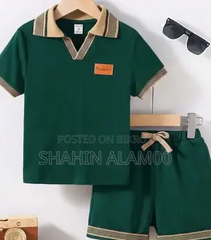 শিশুদের পোলো শার্ট এবং প্যান্ট সেট