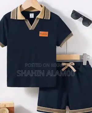 শিশুদের পোলো শার্ট এবং প্যান্ট সেট