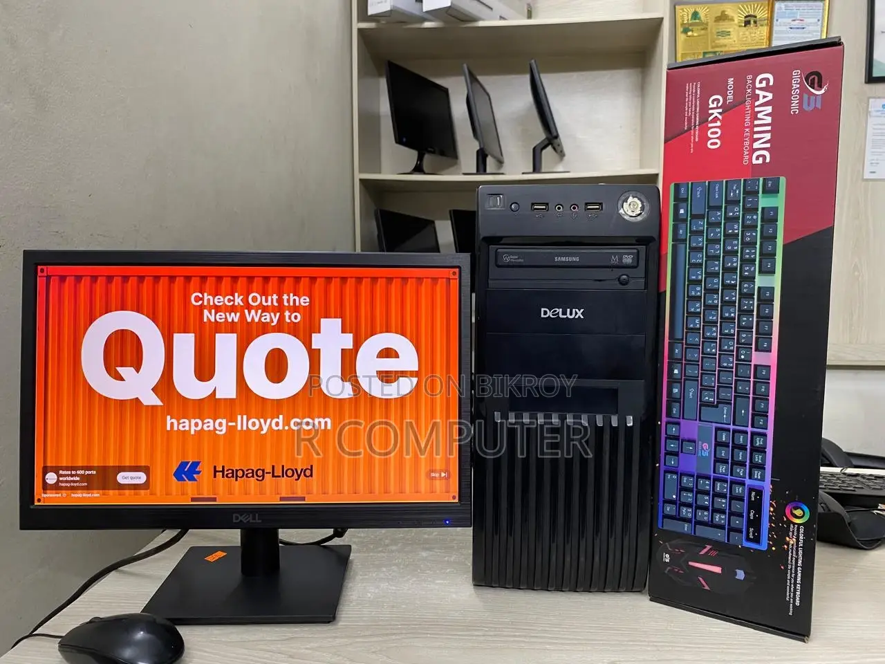 Desktop Computer 8GB Intel Core I3 SSD 128GB