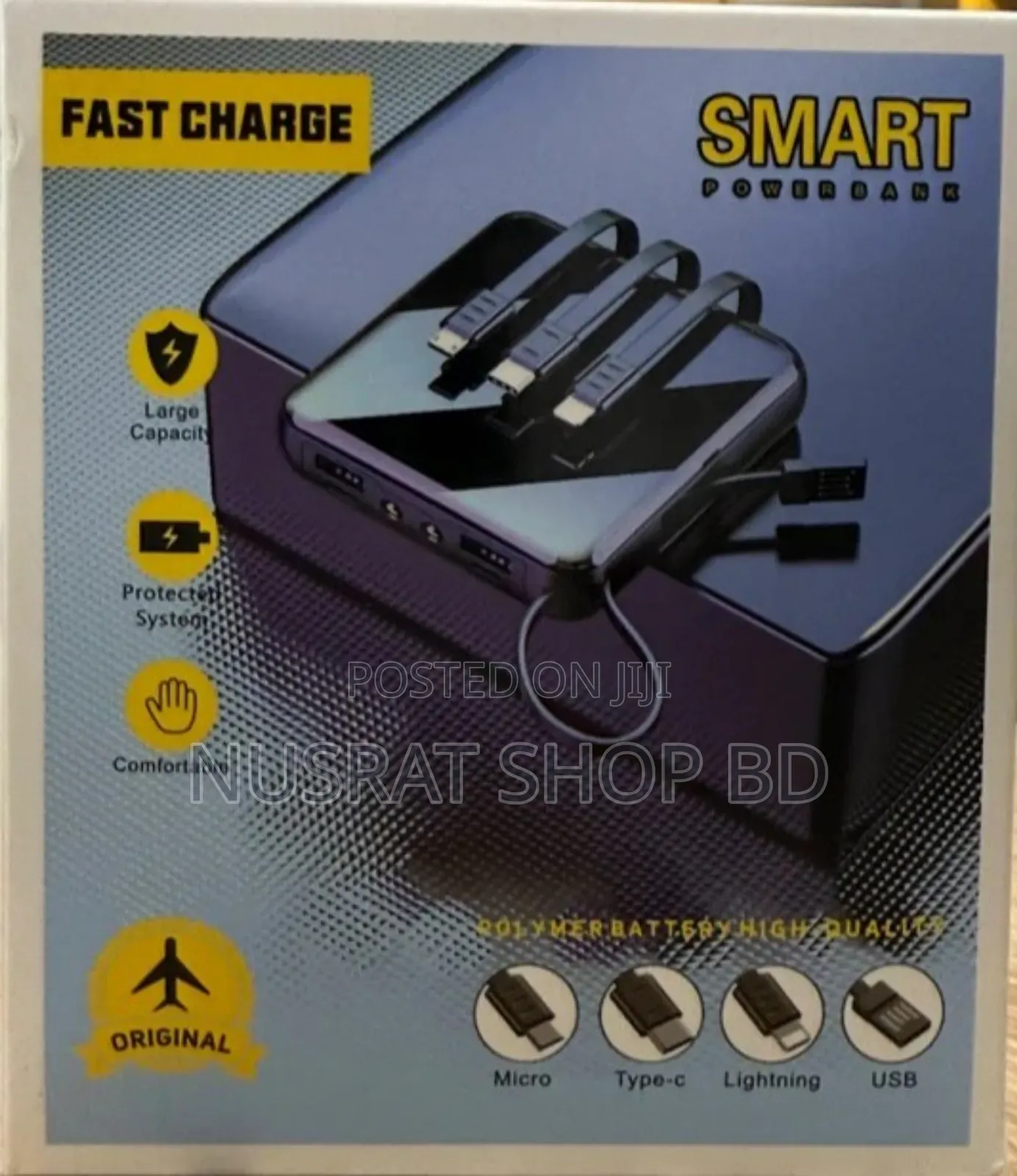 Fast Charge Power Bank (20000mAh, Multi Cable Built-In)
Code: 13165