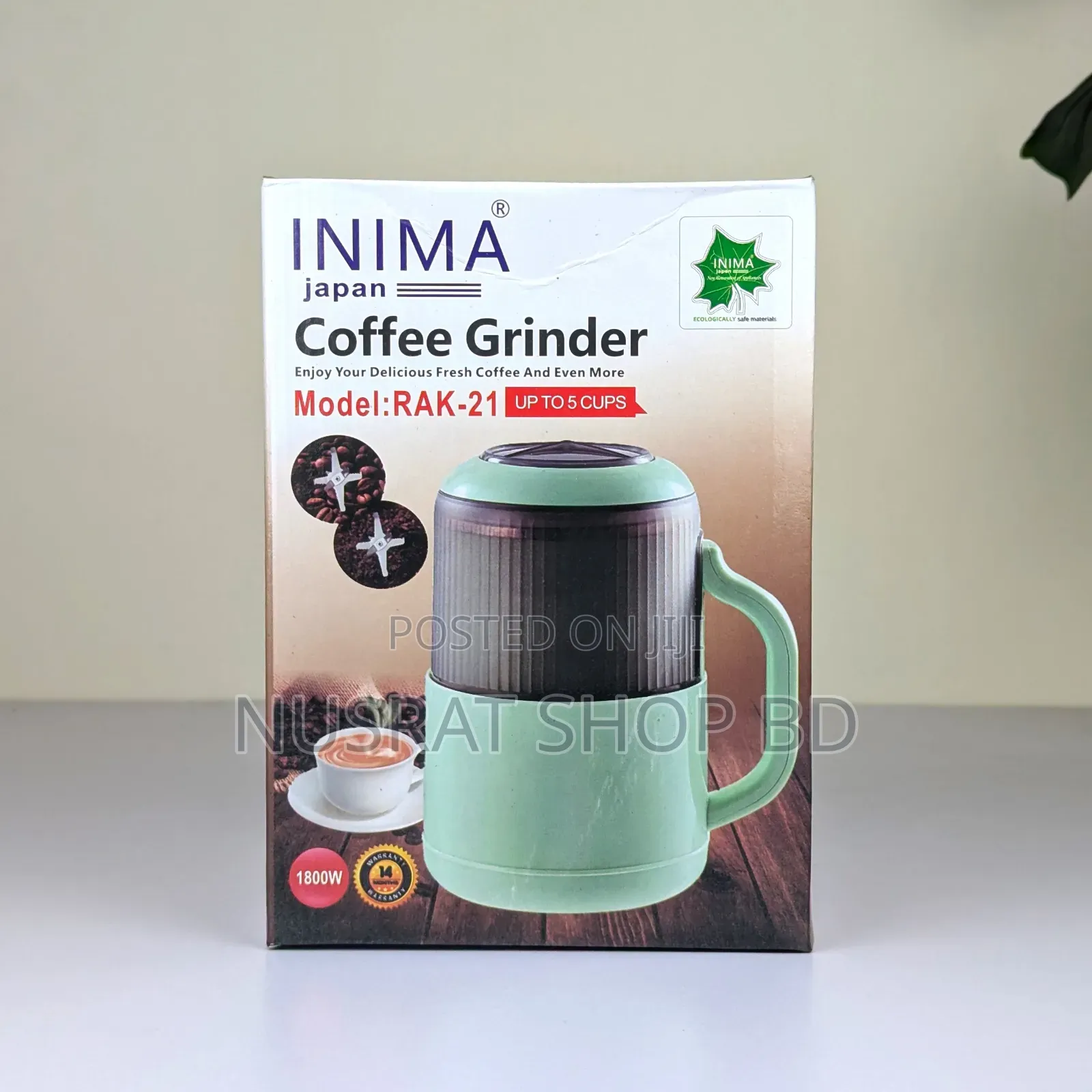 Inima Japan Coffee Grinder Rak-21 1800 Watt Code : 12604